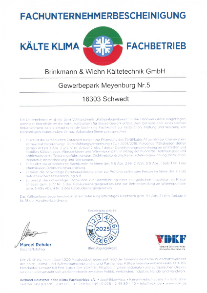 Fachunternehmerbescheinigung Fachunternehmerbescheinigung