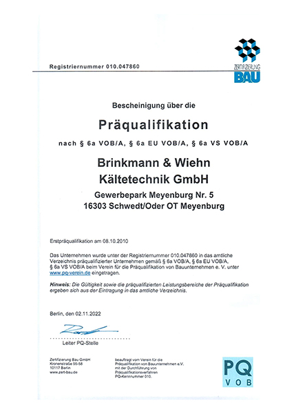Präqualifikation Präqualifikation